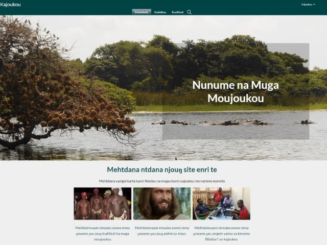 Website bijagó página inicial