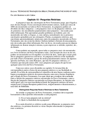 Perguntas retoricas